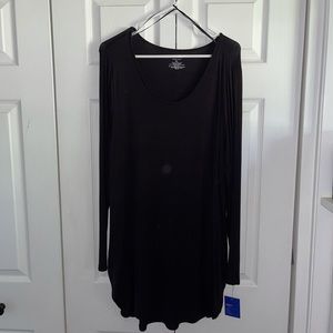 Black tunic top